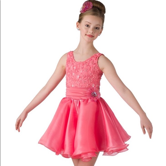 COSTUME GALLERY “Next To Me” Girls Lyrical Ballet Recital Dance Costume CORAL